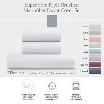 Ella Jayne Super Soft Triple Brushed Microfiber Duvet Cover Set