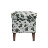 Handy Living Wallen Traditional Rolled Arm Storage Bench with Nailheads Floral Bonsai - 4 of 4