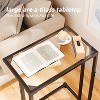 Simple Trending Large C-Shaped Glass End Table, 20.5 Inch - 2 of 4