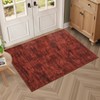 Modern Washable Rugs Abstract Area Rug Non Slip Low Pile Accent Rugs for Living Room Bedroom - 2 of 4