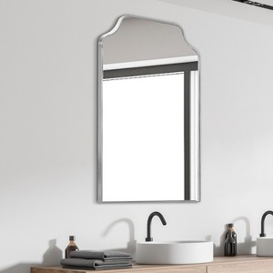 JONATHAN Y Lindie Medium Scalloped-Top Metal Framed Wall Mounted Mirror - 1 of 4
