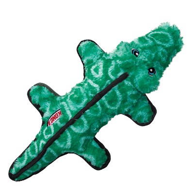 KONG Tough Plush Gator Dog Toy - Green