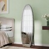 Wooakway Silver Crystal Floor Mirror with Stand 20"H - 3 of 4