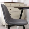 NicBex Round Dining Table Set for 4 Morden Dining Room Table with 4 Velvet Chairs and MDF Tabletop for Dining Room - 4 of 4