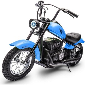 Jojoka Electric Motorcycle for Kids, 24v Dirt Bike Electric with Led Lights, Rear Brake, Leather Seat, Two Speed Max Up to 14MPH - 1 of 4