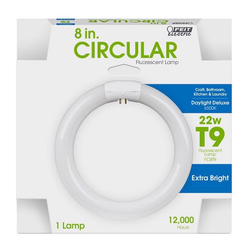 Feit Electric 22 W T9 8 in. D Circline Fluorescent Bulb Daylight Linear  6500 K 1 pk