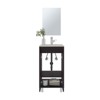 SEVOBAL Bathroom Vanities 18 Inch Mirror Vanities Cabinet with Two Doors and Two Shelves for Bathroom Storage, Black, 37.01"*22.05"*12.21" - 2 of 4