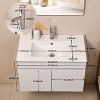 Ainfox Modern Wall Mounted  Bathroom Vanity with Ceramic Basin and Faucet - 2 of 4
