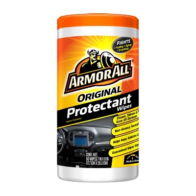 Armor All Car Protectant Wipes, Interior Car Wipes with UV Protection  Against Cracking and Fading, 60 Wipes