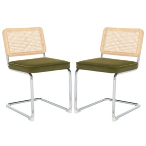 Coralia Rattan Dining Chair (Set of 2) - DCH1101 - Safavieh - 1 of 4