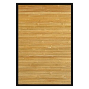 Solid Bamboo Area Rug - Natural (5