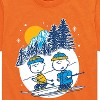 Boys' - Peanuts - Charlie Brown And Linus Skiing Short Sleeve Graphic T-Shirt - 2 of 4
