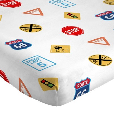 On The Go Toddler Bed Set with Vehicle Print