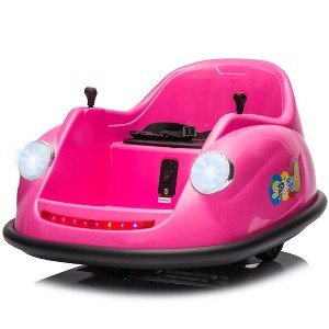 Ride On Electric Bumper Car for Kids & Toddlers, 12V Battery Car for Kids W/Parent Remote - 1 of 4