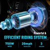 HITWAY BK15M E Bike for Adults, 26*4.0" E Bike 48V15Ah Electric Bicycles, 750W Mountain Bike Snow Beach Bicycle with 7 Gears, UL2849 Certified - 2 of 4