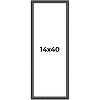 PosterPalooza | Panoramic Linear Black Picture Frame - UV Acrylic, Foam Board Backing, Hanging Hardware - 2 of 4