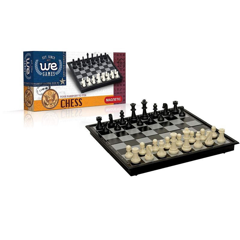 WE Games Travel Magnetic Folding Chess Set, 5 of 6