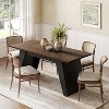 Tribesigns 71"Dining Table for 4-6, Heavy-Duty Furniture Legs, Multi-Functional Kitchen,Dining Room,Living Room Furniture, Black - 3 of 4
