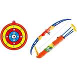 Ready! Set! Play! Link Kids Archery Bow And Arrow Toy Set With Target Board