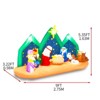 9FT Christmas Inflatable Decoration, Inflatable Nativity Scene with Starry Night Backdrop, Blow Up Yard Decorations for Holiday Party Yard Lawn Garden - 4 of 4