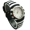 Olivia Pratt Stripped Silicone Band Women Watch - 3 of 4