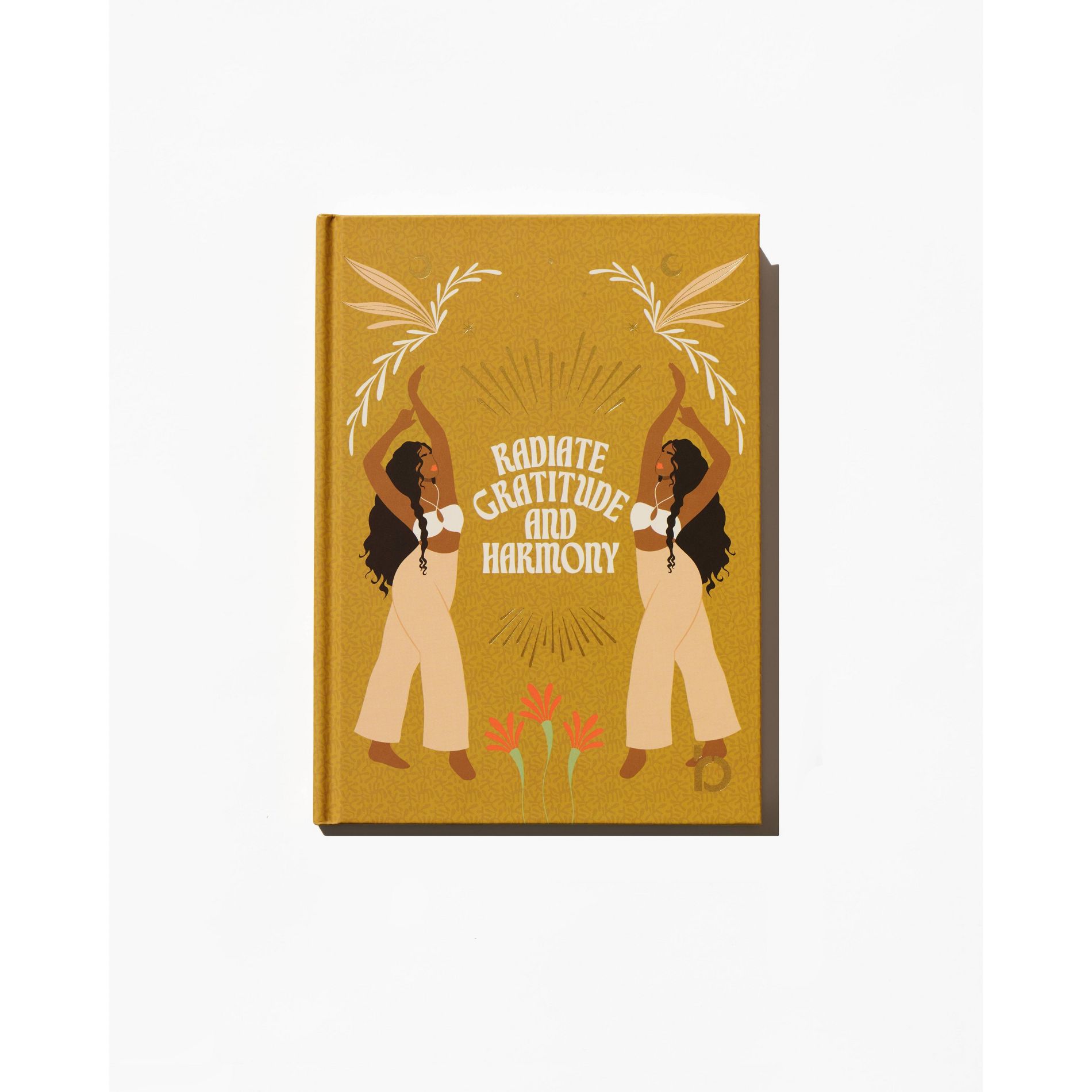 Be Rooted 6"x8" Book Bound Guided Gratitude Affirmation Journal Gold