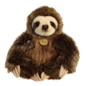 Aurora Large Three-Toed Sloth Miyoni Realistic Stuffed Animal Brown 14.5" - 1 of 4