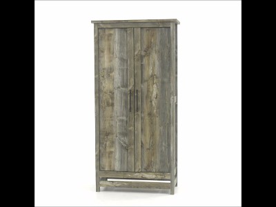 Rustic Cedar 72" Freestanding Storage Cabinet with Adjustable Shelves