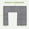 EAGLE PEAK 50 Percent UV Protection Plant Shade Cloth Black Tarp for EAGLE PEAK Wood Greenhouse, Black - 3 of 4