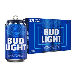 Bud Light American Lager Beer - 24pk/12 fl oz Cans - 1 of 4