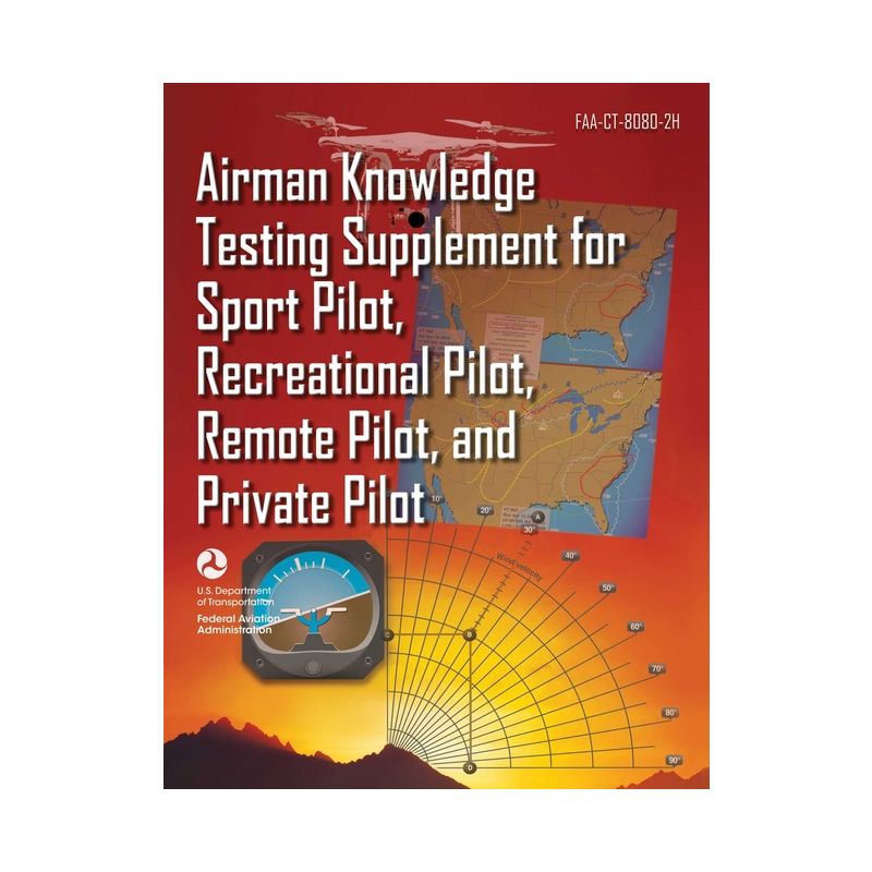 Airman Knowledge Testing Supplement for Sport Pilot, Recreational Pilot, Remote Pilot, and Private Pilot (Faa-Ct-8080-2h) - (Paperback), 1 of 2