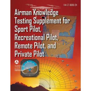 Airman Knowledge Testing Supplement for Sport Pilot, Recreational Pilot, Remote Pilot, and Private Pilot (Faa-Ct-8080-2h) - (Paperback)