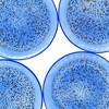 Slickblue Elegant Pebble Pattern Glass Salad Plate - 8.5" in 3 Different Colors - 4 of 4