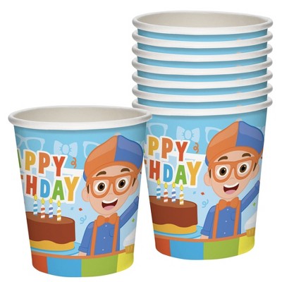 Treasures Gifted Blippi Cups - Blippi Party Supplies - 16 Pack
