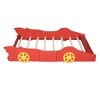 Whisen Twin Size Race Car-Shaped Platform Bed with Wheels - 3 of 4