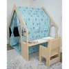 Avenlur Flair - Wooden 5 In 1 Indoor Playhouse Play Tent with Desk Table, Balloons - 3 of 4