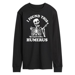 Men's - Instant Message - I Found This Humerus Long Sleeve Graphic T-Shirt - 1 of 4
