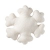 Saro Lifestyle Frosted Elegance Snowflake Poly-Filled Throw Pillow, White, 18"x18" - 2 of 3