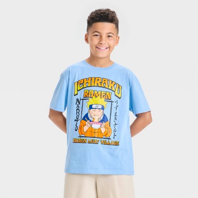 Boys' Naruto Ichiraku Ramen Short Sleeve Graphic T-Shirt - Turquoise Blue