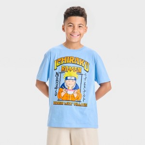 Boys' Naruto Ichiraku Ramen Short Sleeve Graphic T-Shirt - Turquoise Blue - 1 of 4