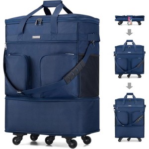 Paaaawaters Suitcases with Wheels Expandable Foldable Luggage Bag Suitcase Collapsible Rolling Travel Bag - 1 of 4