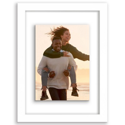 Americanflat Two-Sided Floating Picture Frame to Display Photos, Wall Art, and Pressed Flowers
