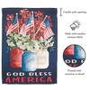 Magnolia Garden God Bless America Patriotic Jars 30 x 44 Inch Polyester Garden Flag - 2 of 2