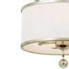 Crystorama Lighting Broche 3 - Light Chandelier in  Antique Silver - 3 of 4