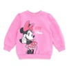 Disney Princess Princess Minnie Mouse Winnie the Pooh The Aristocats Christmas Girls Fleece Sweatshirt and Pants Outfit Set Toddler - 3 of 4