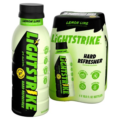 Lightstrike Hard Refresher Lemon Lime - 4pk/16.9 fl oz Bottles