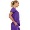 Medichic Women's Medical Scrubs Set- V-Neck with Flare Pant - 4 of 4