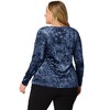 Agnes Orinda Women's Plus Size Velvet Long Sleeve Festival Fashion Top - 4 of 4