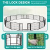 BestMassage Dog Playpen 24/32/40 Inch Heavy Duty Playpen Pen Dog Fence Dog Kennel with Doors Indoor Outdoor Pet Exercise Pen Puppy Playpen - 4 of 4