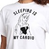 Women's - Disney Princess - Aurora Sleeping Is My Cardio Cropped Graphic T-Shirt - 2 of 4